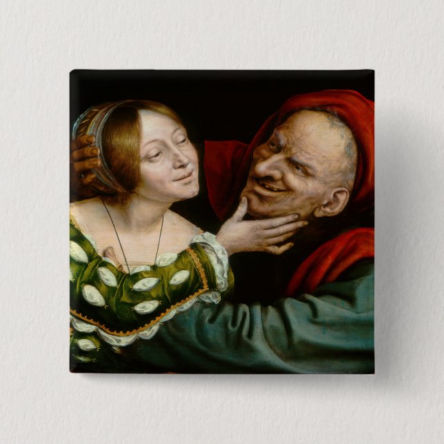 Quentin Matsys - Matched Lovers Button (Front)