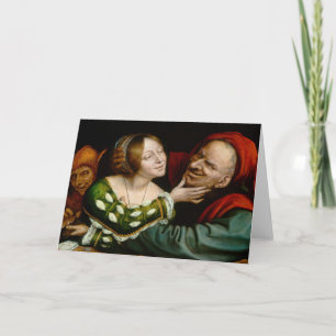 Quentin Matsys - Matched Lovers Card