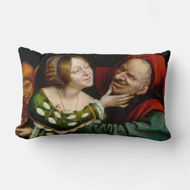 Quentin Matsys - Matched Lovers Lumbar Pillow (Front)