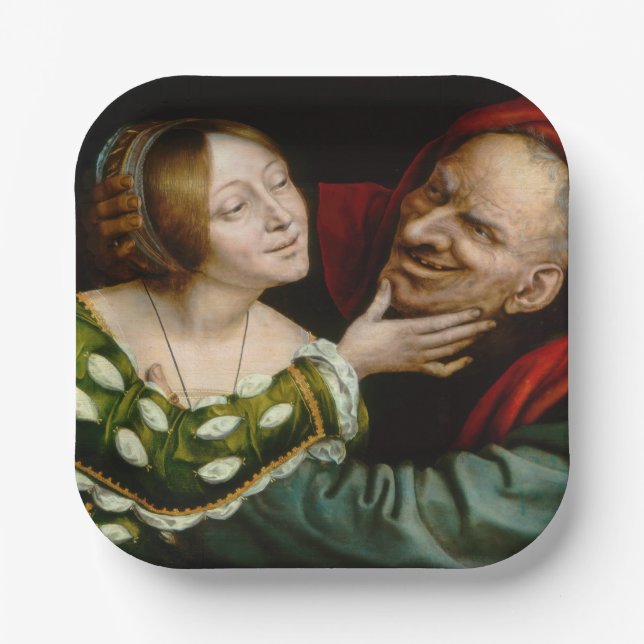 Quentin Matsys - Matched Lovers Paper Plates (Front)