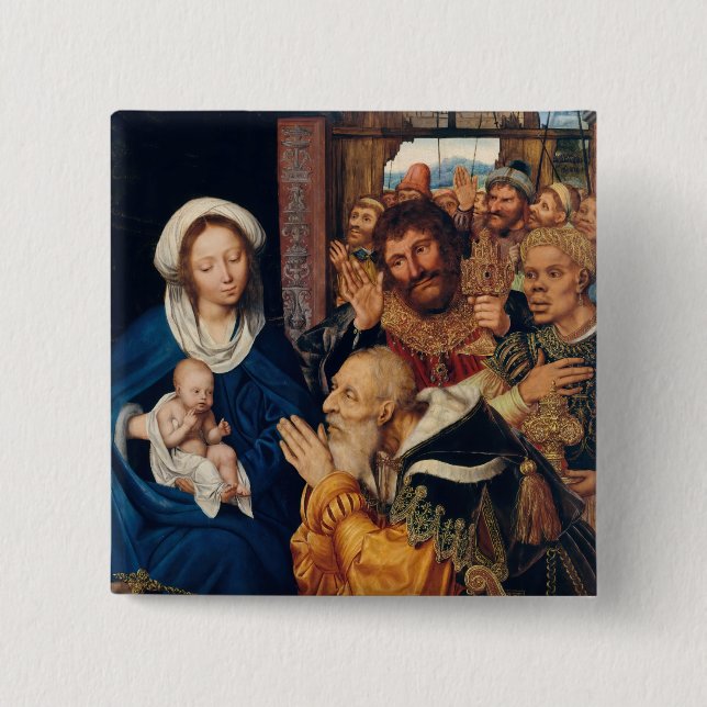 Quentin Matsys - The Adoration of the Magi Button (Front)