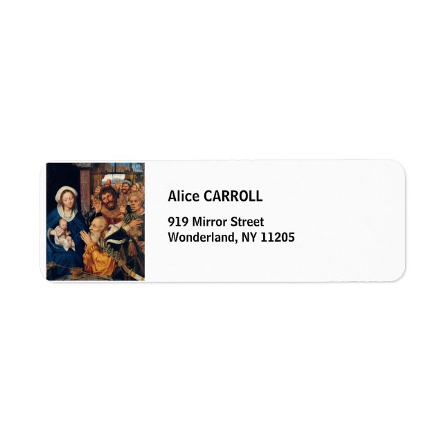 Quentin Matsys - The Adoration of the Magi Label (Front)