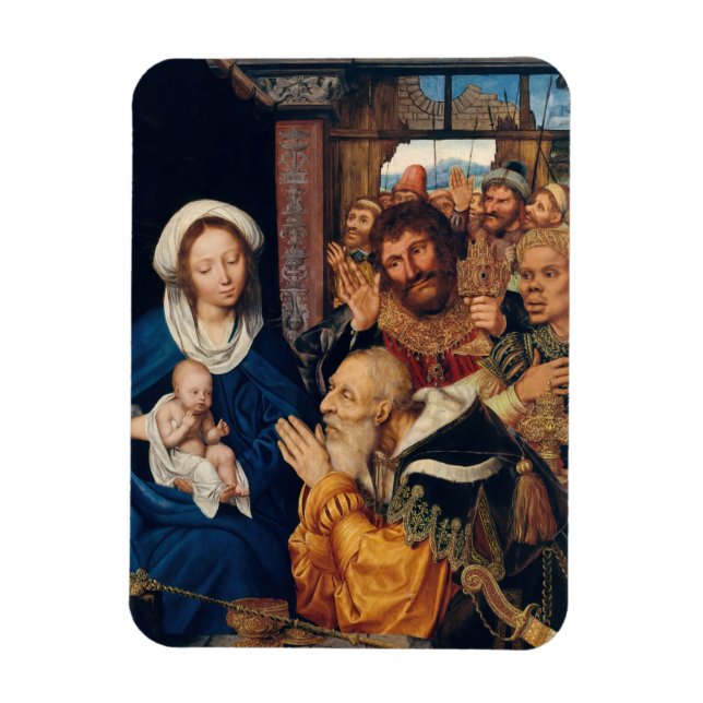 Quentin Matsys - The Adoration of the Magi Magnet (Vertical)