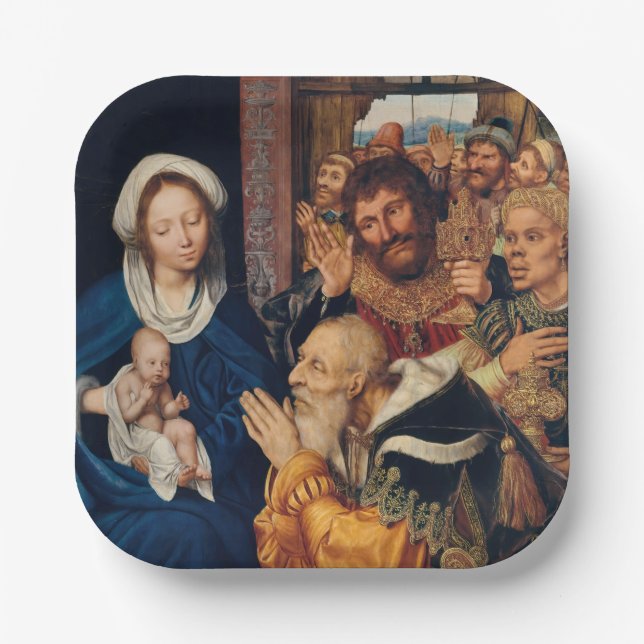 Quentin Matsys - The Adoration of the Magi Paper Plates (Front)