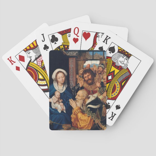 Quentin Matsys - The Adoration of the Magi Poker Cards (Back)