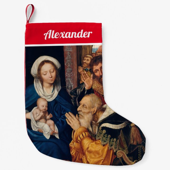 Quentin Matsys - The Adoration of the Magi Small Christmas Stocking (Front)