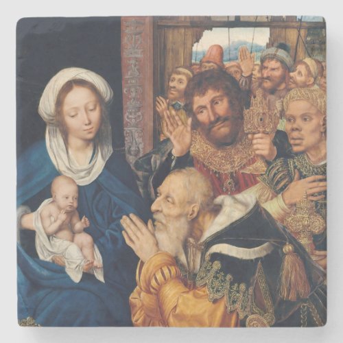 Quentin Matsys _ The Adoration of the Magi Stone Coaster