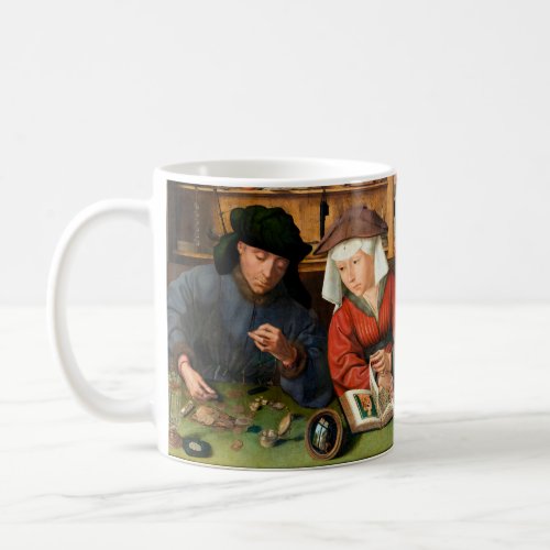 Quentin Matsys _ The Moneylender and His Wife Coffee Mug