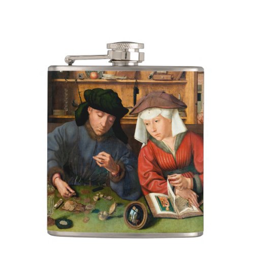 Quentin Matsys _ The Moneylender and His Wife Flask