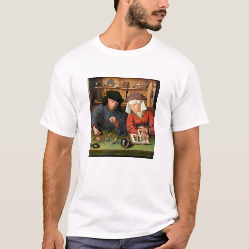 Quentin Matsys _ The Moneylender and His Wife T_Shirt