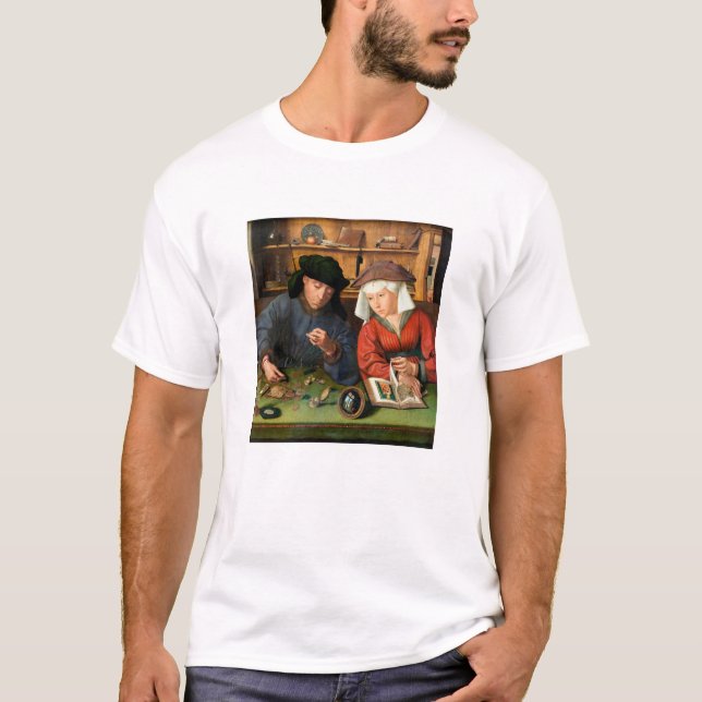 Quentin Matsys - The Moneylender and His Wife T-Shirt (Front)
