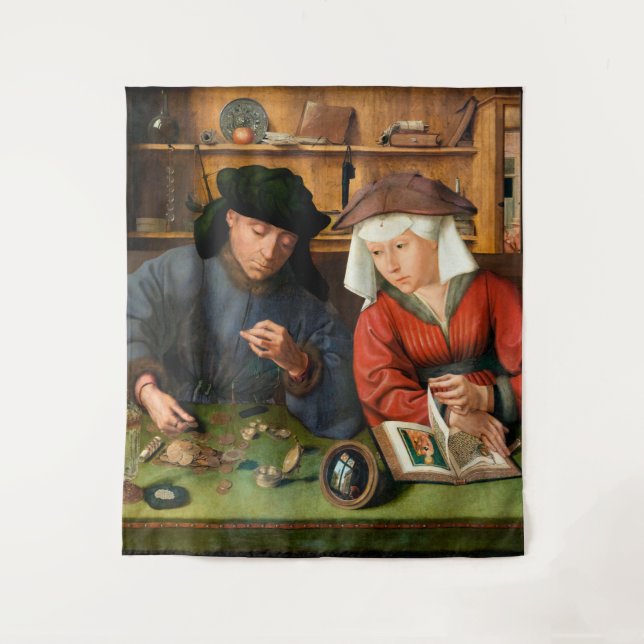 Quentin Matsys - The Moneylender and His Wife Tapestry (Front)