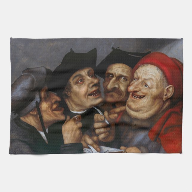 Quentin Matsys - The Purchase Agreement Kitchen Towel (Horizontal)