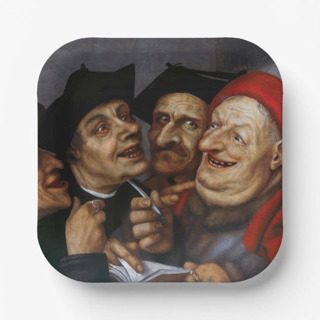 Quentin Matsys - The Purchase Agreement Paper Plates (Front)