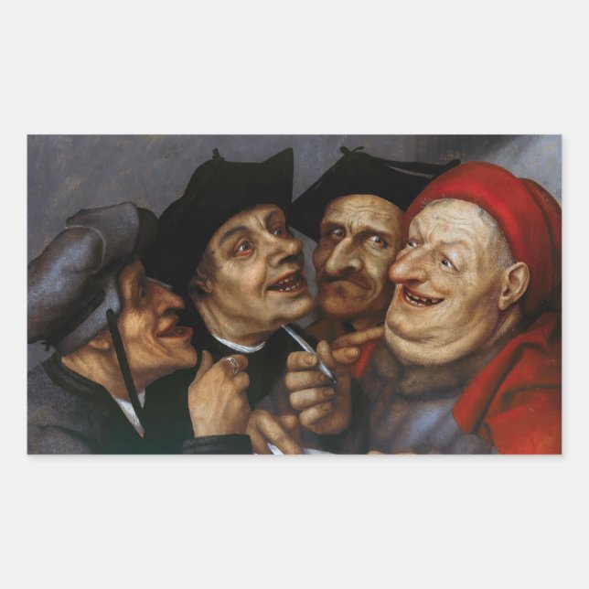 Quentin Matsys - The Purchase Agreement Rectangular Sticker (Front)