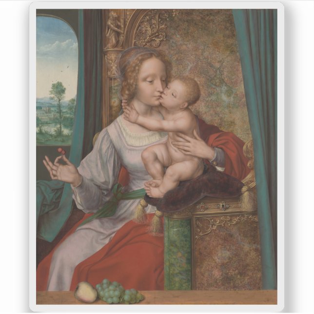 Quentin Metsys - Madonna of the Cherries Sticker (Front)