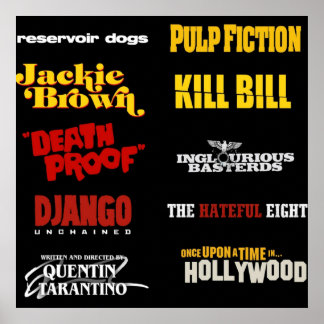 quentin tarantino filmography poster