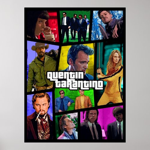 Quentin Tarantino movies Poster