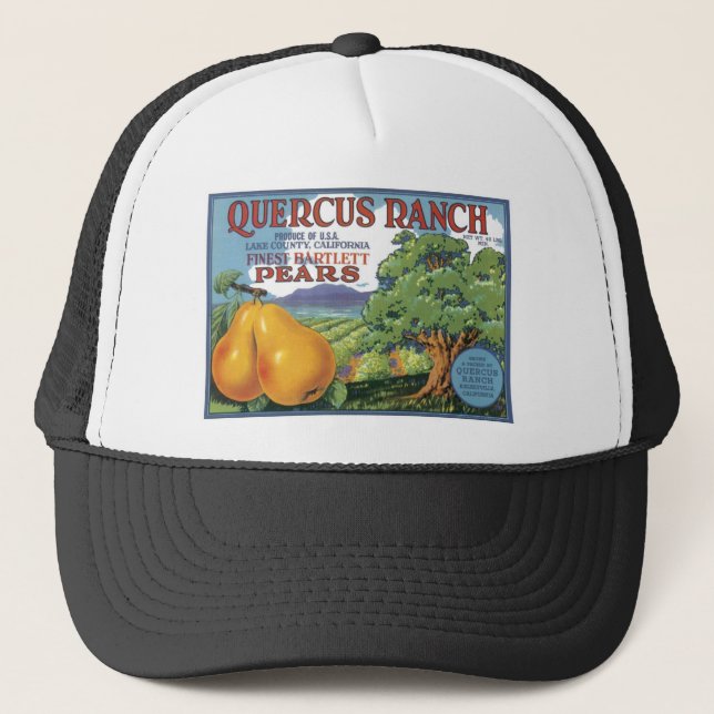 Quercus Ranch Bartlett Pears Trucker Hat (Front)