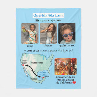 Querida Tia Lana Fleece Blanket