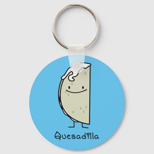 Quesadilla Mexican grilled Tortilla with Cheese Keychain