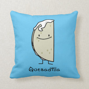 Quesadilla Mexican grilled Tortilla with Cheese Throw Pillow