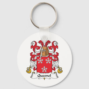 Quesnel Family Crest Keychain