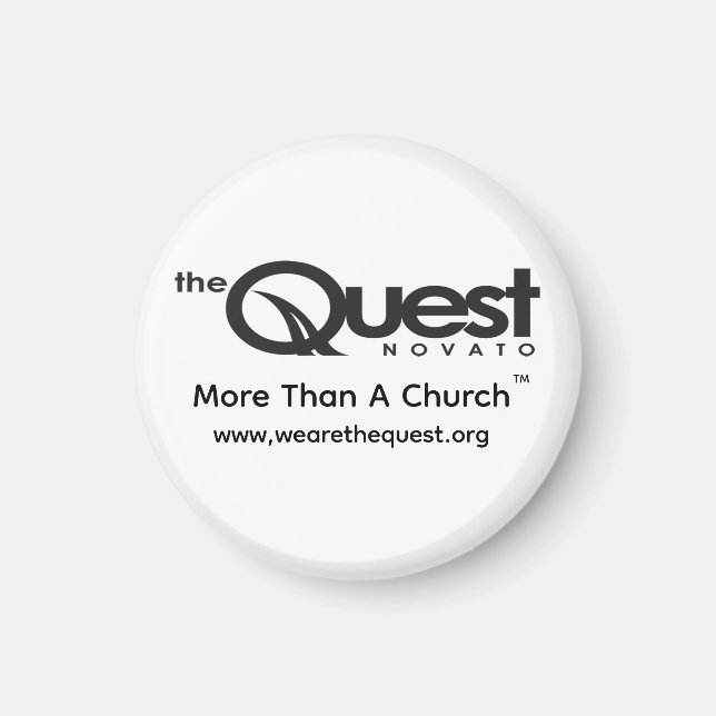Quest 2" Circle Magnet (Front)