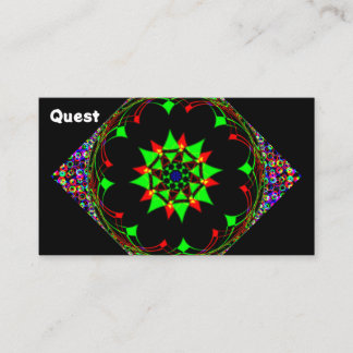 Quest (change the words) business card