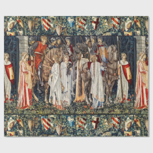 Quest for Holy Grail, Arming,Departure of Knights Wrapping Paper