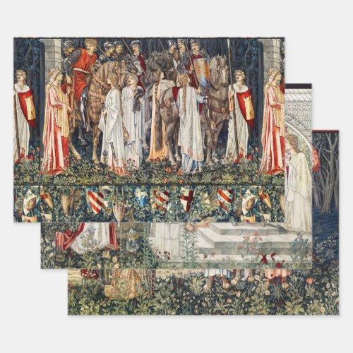 Quest for Holy Grail ArmingDeparture of Knights Wrapping Paper Sheets