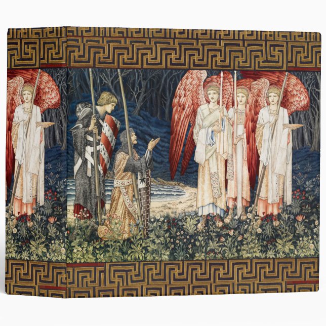 Quest for Holy Grail,Vision of Angels to Perceval  3 Ring Binder (Front/Spine)