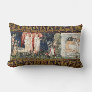Quest for Holy Grail,Vision of Angels to Perceval Lumbar Pillow