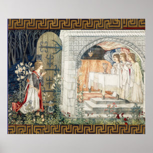 Quest for Holy Grail,Vision of Angels to Perceval Poster