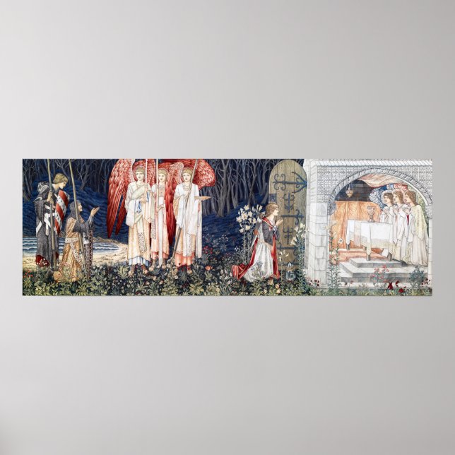 Quest for the Holy Grail, William Morris Poster (Front)