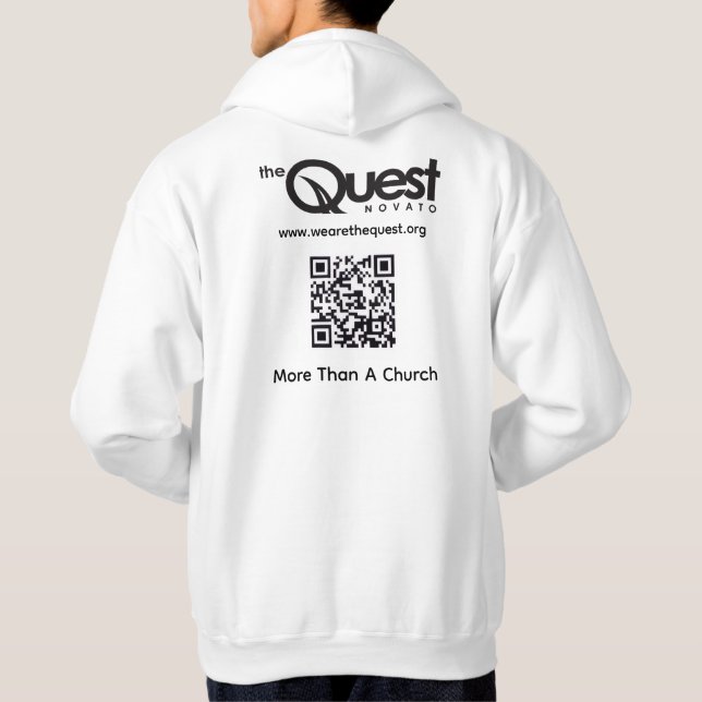 Quest Hoodie with Logo and QR Code (Back)