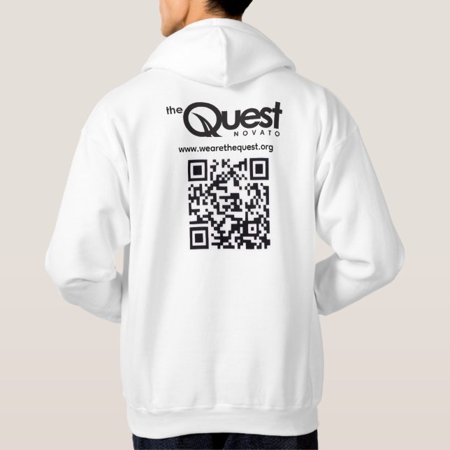 Quest Hoodie with Logo and QR Code (Back)