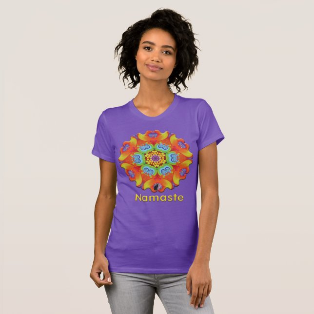 Quest Namaste Kaleidoscope T-Shirt (Front Full)