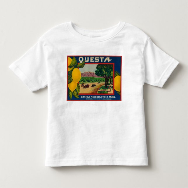 Questa Lemon LabelCorona, CA Toddler T-shirt (Front)