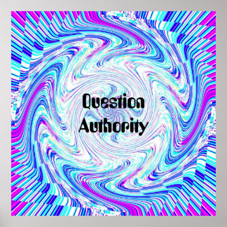 Question Authority ( change the words) Poster