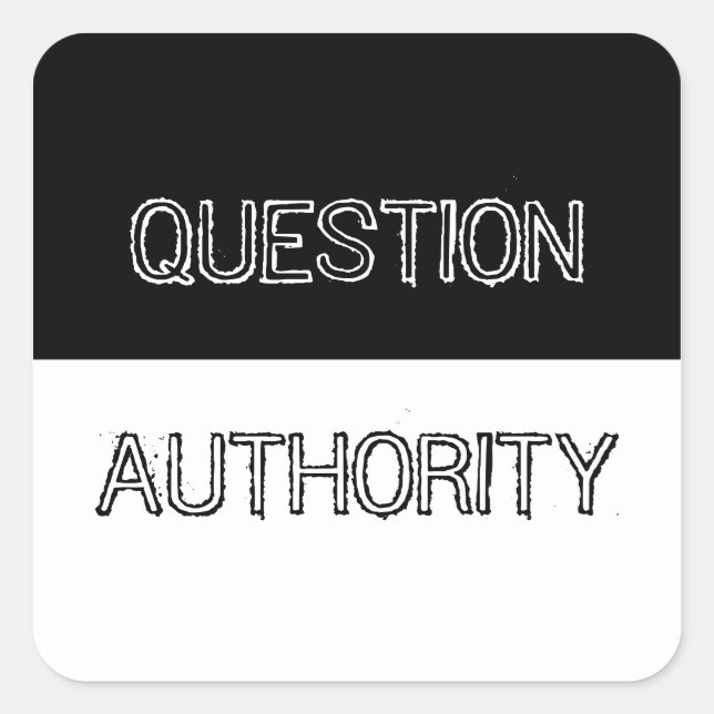 Question Authority Sticker (Front)