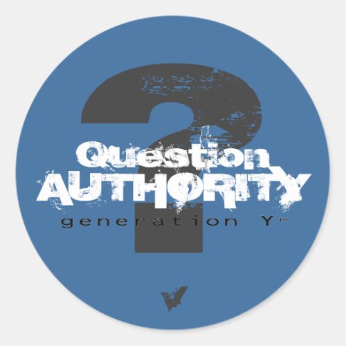 Question Authority V Sticker