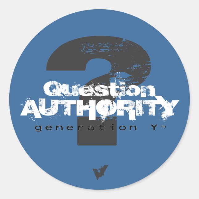 Question Authority V Sticker (Front)