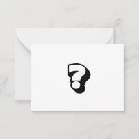 question, date invitation, bold modern black white