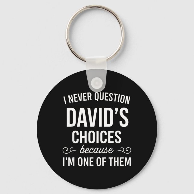 Question Dstudent Success Programs Choices Funny Keychain (Front)