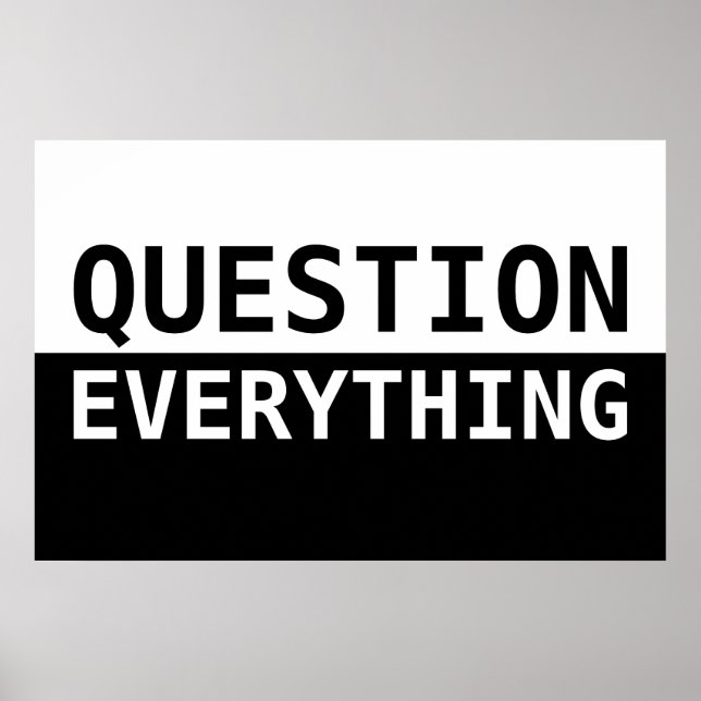 Question Everything Poster (Front)