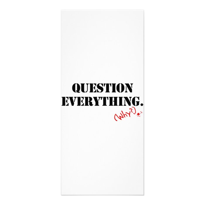 Question Everything Rack Cards