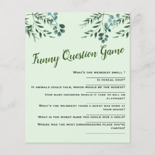 Question Games for Baby Shower