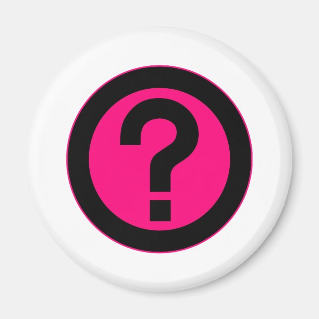 Question Mark Ask Query Symbol Punctuation Magnet (Front)