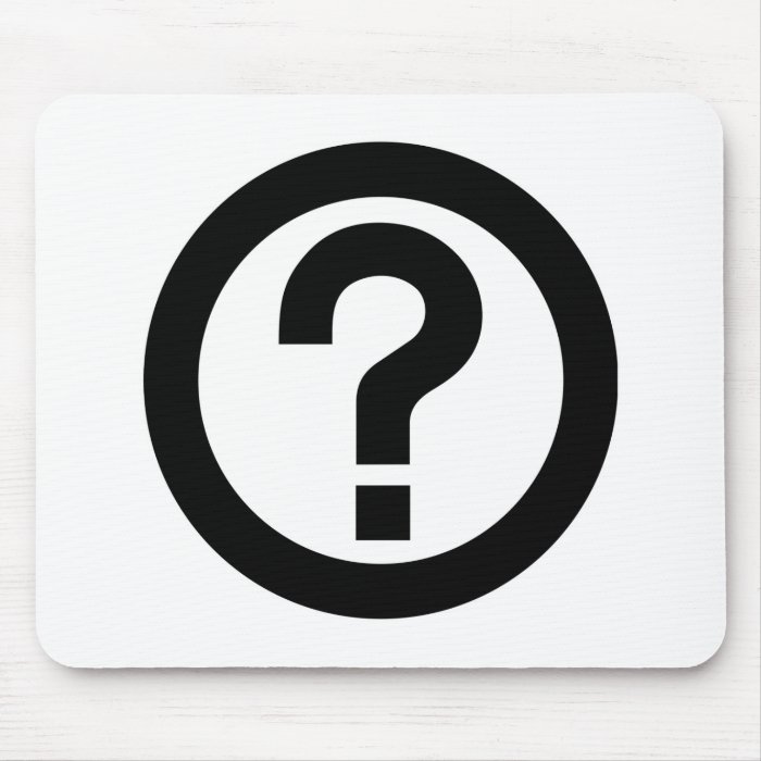 Question Mark Ask Query Symbol Punctuation Mouse Pads